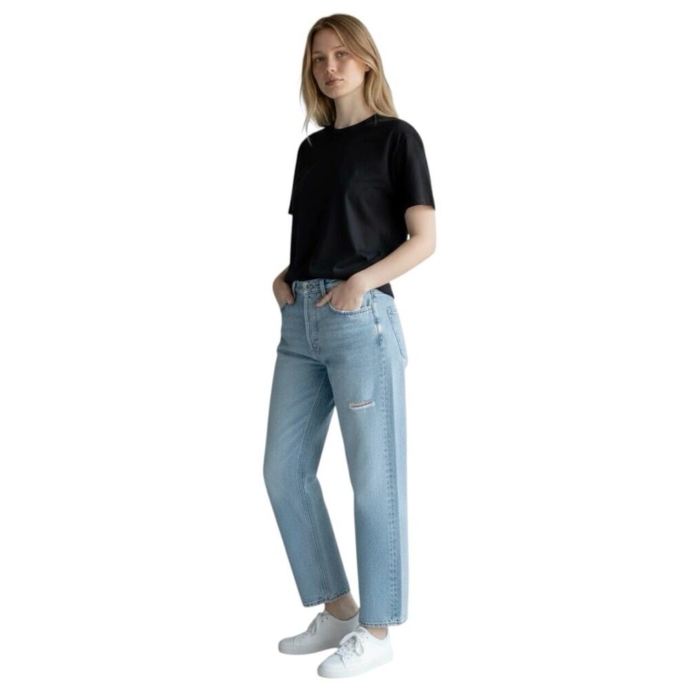 AGOLDE 90'S Crop Straight Leg Organic Cotton Jeans